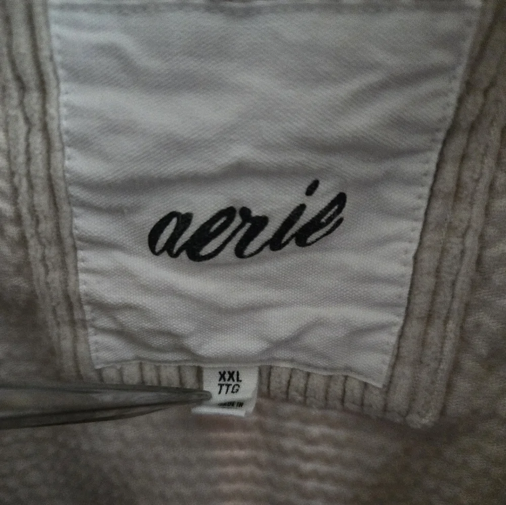 Aerie Corduroy Button Down Shacket XXL Cream - Picture 3 of 3